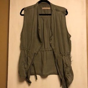 Olive green Max slouchy vest